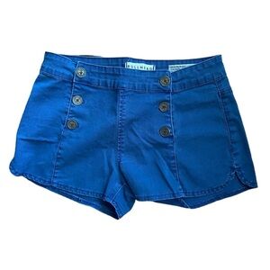 Bullhead Denim Co. Pigmented Blue High Rise Women’s  Multi-Button Up Short Short